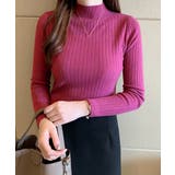 韓国リブニットトップス ハイネック 長袖 | Miniministore | 詳細画像8 