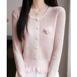 サマーニットカーディガン 花モチーフ付き | Miniministore | 詳細画像12 