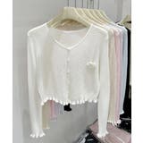 サマーニットカーディガン 花モチーフ付き | Miniministore | 詳細画像17 