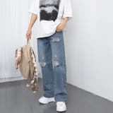 ダメージデニムレディースクラッシュデニム | Miniministore | 詳細画像18 