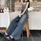ワイドデニム レディースフレアパンツ韓国 | Miniministore | 詳細画像8 