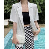 半袖テーラードジャケット レディース夏服 | Miniministore | 詳細画像10