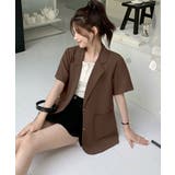 半袖テーラードジャケット レディース夏服 | Miniministore | 詳細画像15