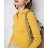 ポロニットトップス秋新作リブニット韓国風 | Miniministore | 詳細画像13 