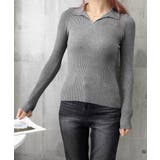 ポロニットトップス秋新作リブニット韓国風 | Miniministore | 詳細画像17 