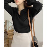 ポロニットトップス秋新作リブニット韓国風 | Miniministore | 詳細画像6 