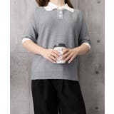 配色襟付き半袖 ポロニットトップス韓国風 | Miniministore | 詳細画像20