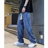 ロゴパンツ メンズ ワイドパンツ 韓国風 | AsaAura | 詳細画像1