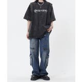 デニムカーゴパンツ 韓国風ワイドジーンズ | Miniministore | 詳細画像4 