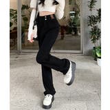 ハイウエスト デニムパンツ ダブルボタン | Miniministore | 詳細画像12 