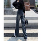 ハイウエスト デニムパンツ ダブルボタン | Miniministore | 詳細画像6 