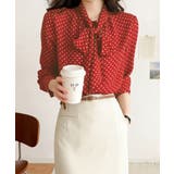 ドット柄 ボウタイブラウスリボンタイ春夏 | Miniministore | 詳細画像13 