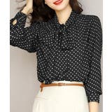 ドット柄 ボウタイブラウスリボンタイ春夏 | Miniministore | 詳細画像7 