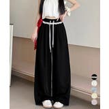 レース付きワイドパンツ イージーパンツ夏 | Miniministore | 詳細画像1 