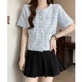 半袖ツイード風ジャケット レディース夏服 | Miniministore | 詳細画像10