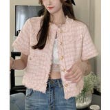 半袖ツイード風ジャケット レディース夏服 | Miniministore | 詳細画像14
