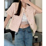 半袖ツイード風ジャケット レディース夏服 | Miniministore | 詳細画像15