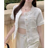 半袖ツイード風ジャケット レディース夏服 | Miniministore | 詳細画像6