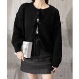 リボンカーディガン前後2WAYニット春秋 | Miniministore | 詳細画像6 