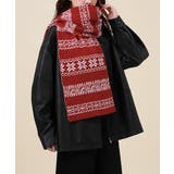 ノルディック柄ニットマフラー 肩掛け秋冬 | Miniministore | 詳細画像15