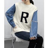 ドッキングニット デニムシャツ 切り替え | Miniministore | 詳細画像10 