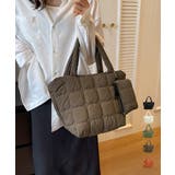 韓国風キルティングトートバッグポーチ付き | Miniministore | 詳細画像1 