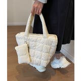 韓国風キルティングトートバッグポーチ付き | Miniministore | 詳細画像6 