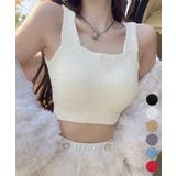 ニットタンクトップカップ付き ボアキャミ | Miniministore | 詳細画像1