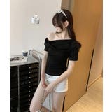 片方オフショルtシャツ レディース 半袖 | Miniministore | 詳細画像10 