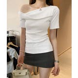 片方オフショルtシャツ レディース 半袖 | Miniministore | 詳細画像11 