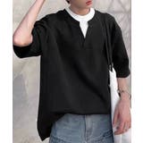 半袖Tシャツ メンズ 重ね着風カットソー | AsaAura | 詳細画像2 