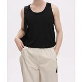 Uネックリブタンクトップメンズトップス夏 | AsaAura | 詳細画像7 