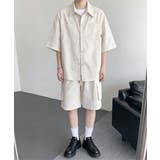 メンズセットアップ半袖シャツハーフパンツ | AsaAura | 詳細画像4 
