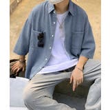 半袖デニムシャツメンズ オーバーサイズ服 | AsaAura | 詳細画像11
