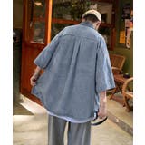 半袖デニムシャツメンズ オーバーサイズ服 | AsaAura | 詳細画像8