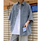 半袖デニムシャツメンズ オーバーサイズ服 | AsaAura | 詳細画像9