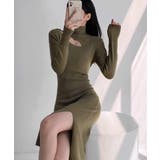 ニットワンピース韓国 スリットワンピース | Miniministore | 詳細画像13 