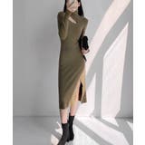 ニットワンピース韓国 スリットワンピース | Miniministore | 詳細画像14 