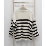 ボーダーニット 韓国 ハイネックトップス | Miniministore | 詳細画像15 