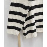 ボーダーニット 韓国 ハイネックトップス | Miniministore | 詳細画像17 