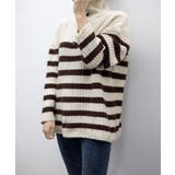 ボーダーニット 韓国 ハイネックトップス | Miniministore | 詳細画像9 