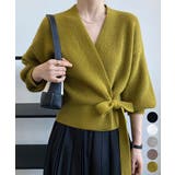 ニットトップス カシュクールニット 韓国 | Miniministore | 詳細画像1 