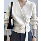 ニットトップス カシュクールニット 韓国 | Miniministore | 詳細画像4 