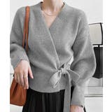 ニットトップス カシュクールニット 韓国 | Miniministore | 詳細画像5 