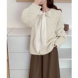ビッグリボンタイニットプルオーバー韓国風 | Miniministore | 詳細画像7 