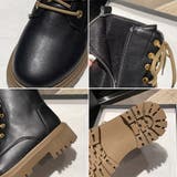厚底ショートブーツ 韓国 編み上げブーツ | Miniministore | 詳細画像4