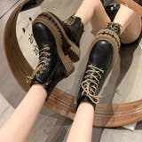 厚底ショートブーツ 韓国 編み上げブーツ | Miniministore | 詳細画像5