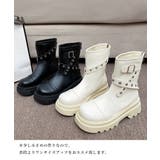 厚底ショートブーツレディースベルトブーツ | Miniministore | 詳細画像13 