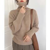 タートルネックニットトップス レディース | Miniministore | 詳細画像15 