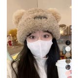 くま耳帽子 ボアハット 韓国 暖かい帽子 | Miniministore | 詳細画像1 